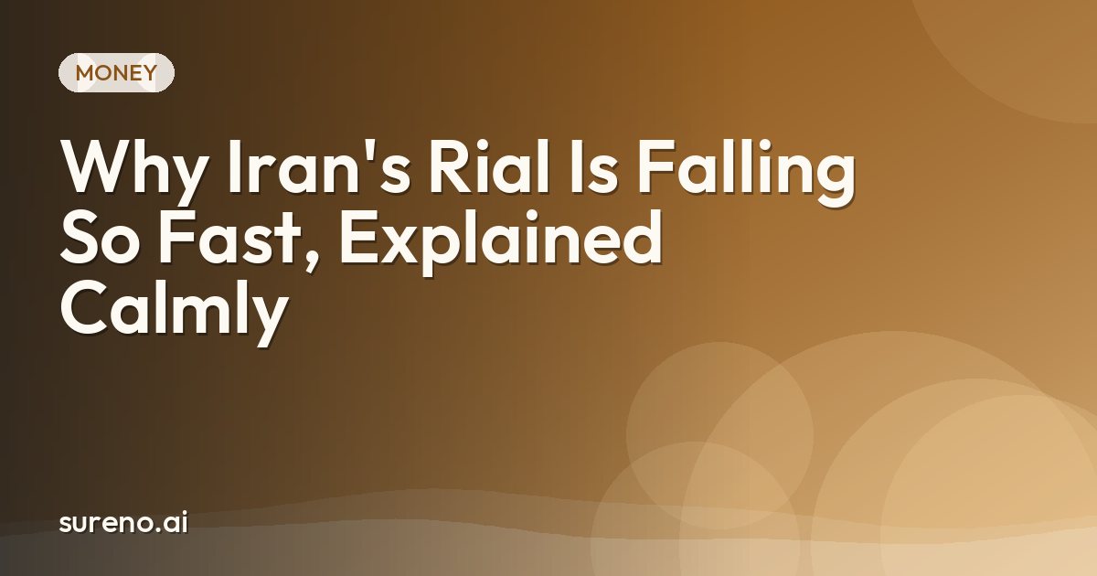 Why Iran's Rial Is Falling So Fast, Explained Calmly