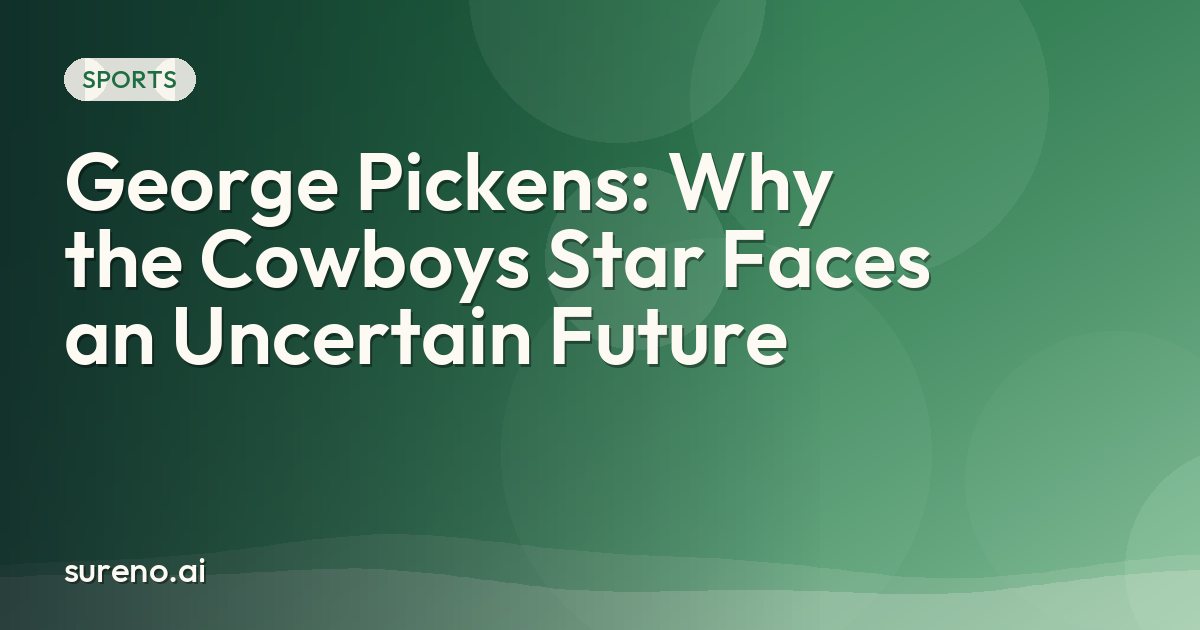 George Pickens: Why the Cowboys Star Faces an Uncertain Future
