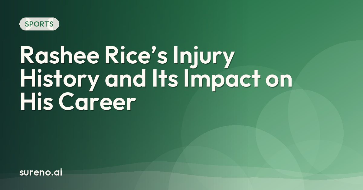 Rashee Rice’s Injury History and Its Impact on His Career