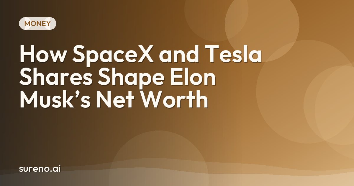 How SpaceX and Tesla Shares Shape Elon Musk’s Net Worth
