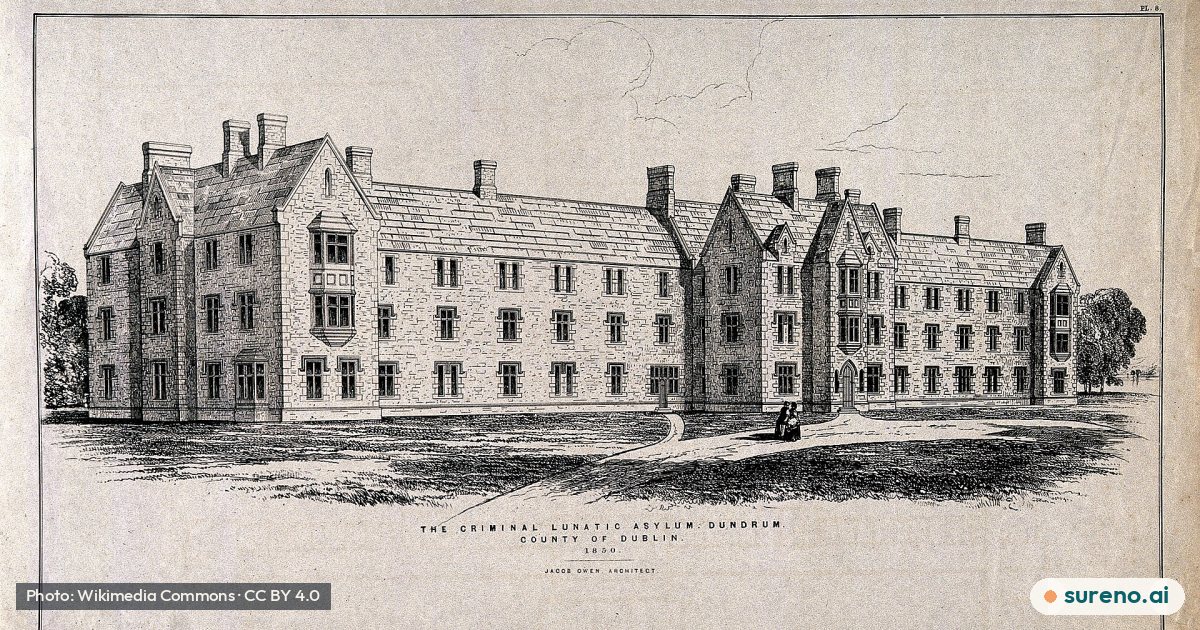 The Criminal Lunatic Asylum, Dundrum, Dublin, Ireland. Trans Wellcome V0012561.jpg