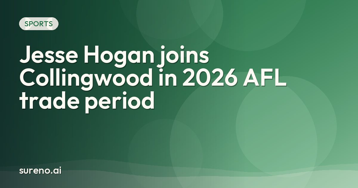 Jesse Hogan joins Collingwood in 2026 AFL trade period