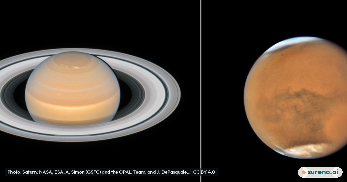 Mars and Saturn close to opposition.jpg