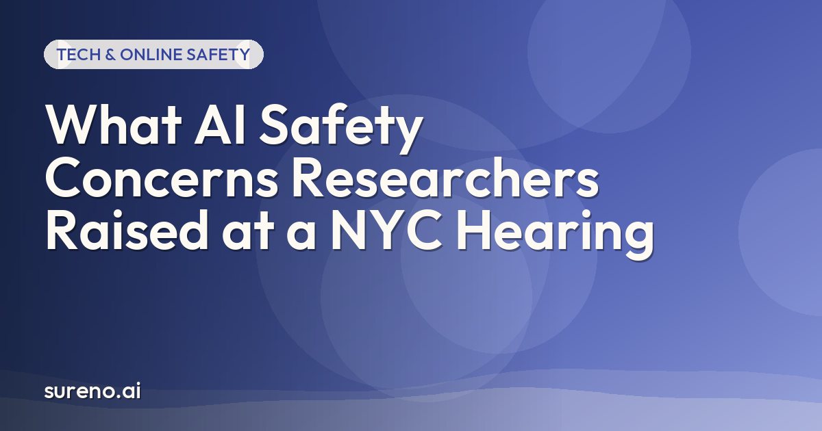 What AI Safety Concerns Researchers Raised at a NYC Hearing