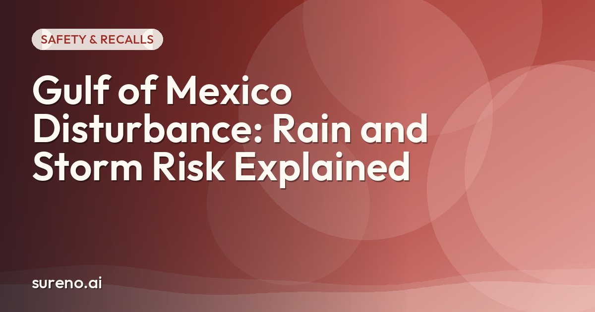 Gulf of Mexico Disturbance: Rain and Storm Risk Explained
