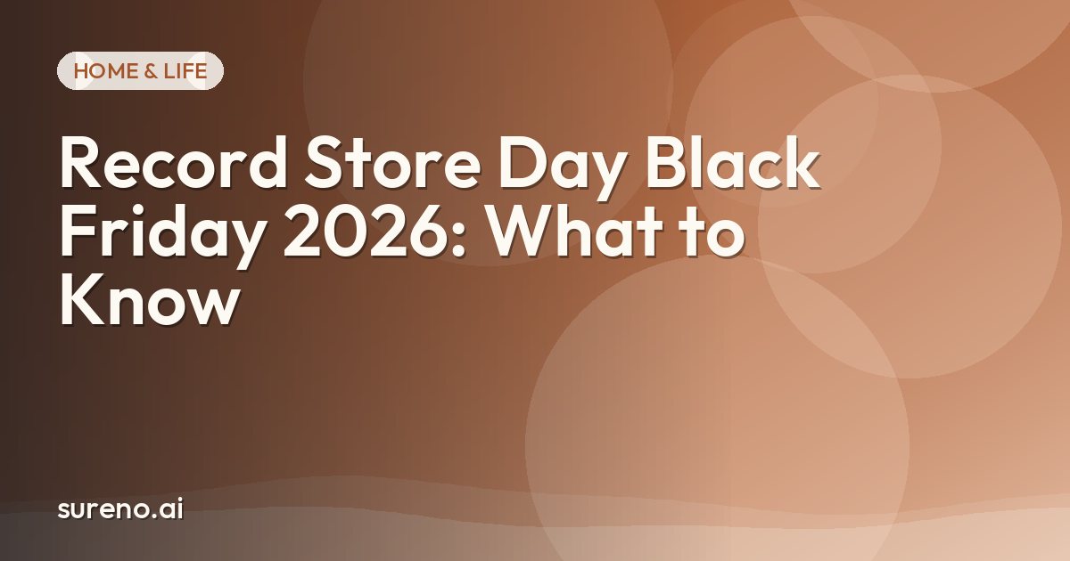 Record Store Day Black Friday 2026: What to Know