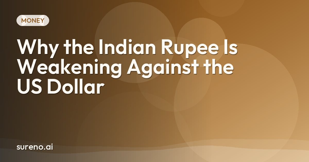 Why the Indian Rupee Is Weakening Against the US Dollar