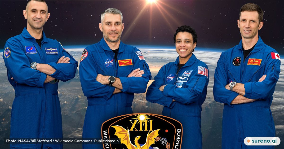 The four members of NASA’s SpaceX Crew-13 mission to the International Space Station (amf-jsc2026e401203).jpg