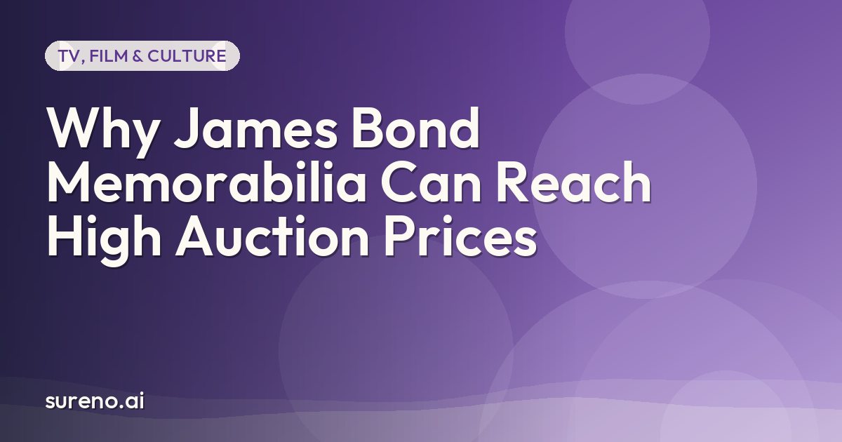 Why James Bond Memorabilia Can Reach High Auction Prices