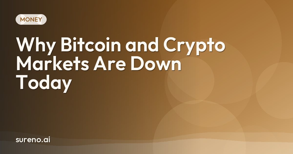 Why Bitcoin and Crypto Markets Are Down Today