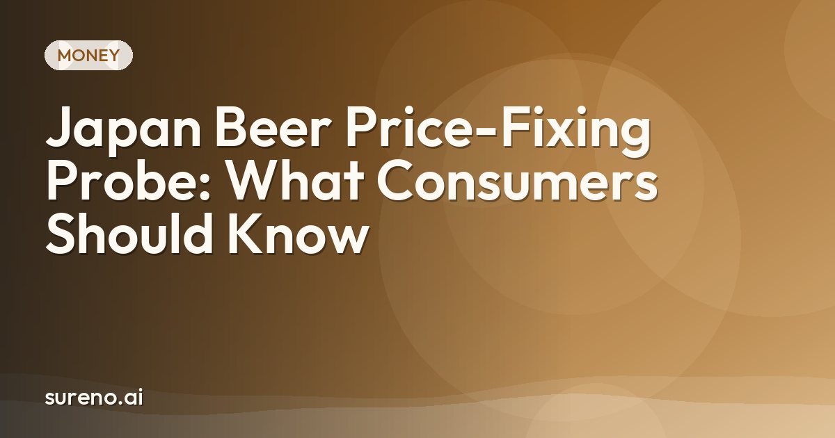Japan Beer Price-Fixing Probe: What Consumers Should Know