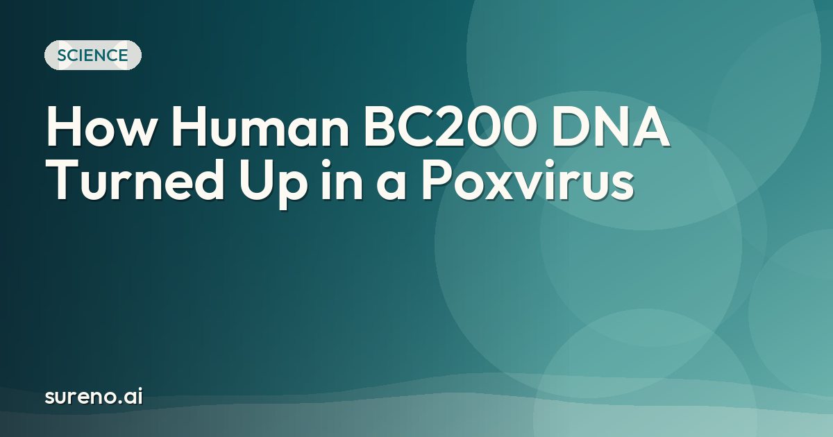 How Human BC200 DNA Turned Up in a Poxvirus