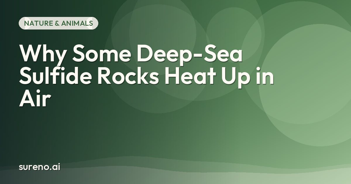 Why Some Deep-Sea Sulfide Rocks Heat Up in Air