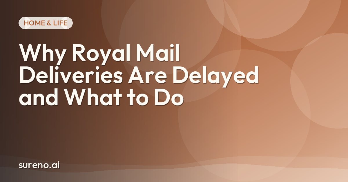 Why Royal Mail Deliveries Are Delayed and What to Do