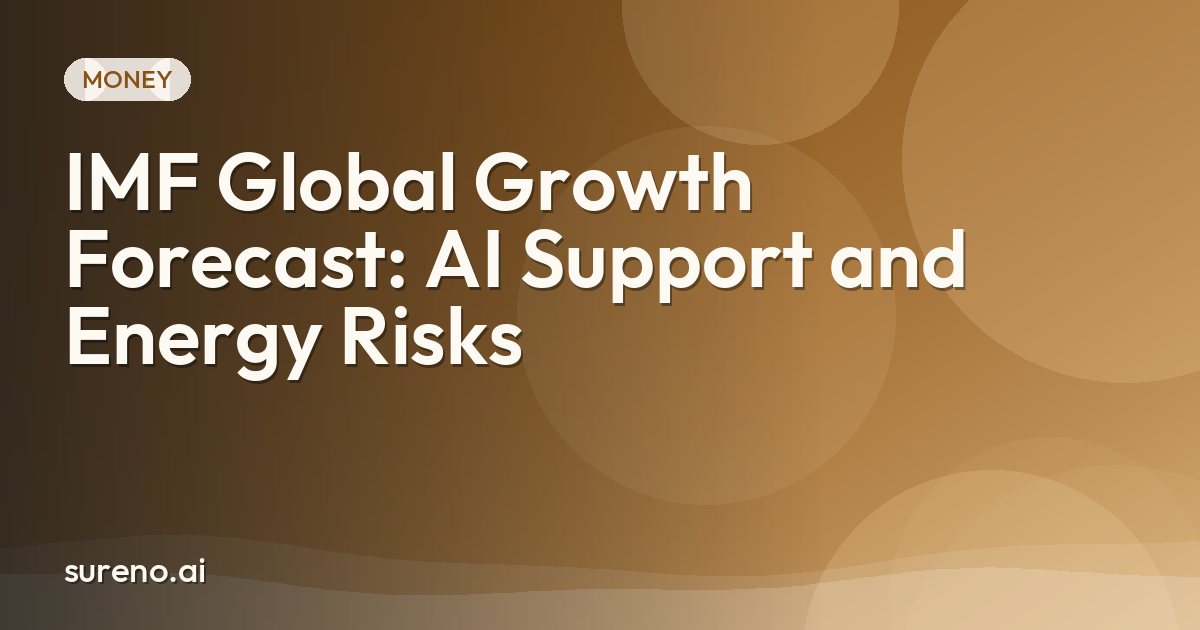 IMF Global Growth Forecast: AI Support and Energy Risks