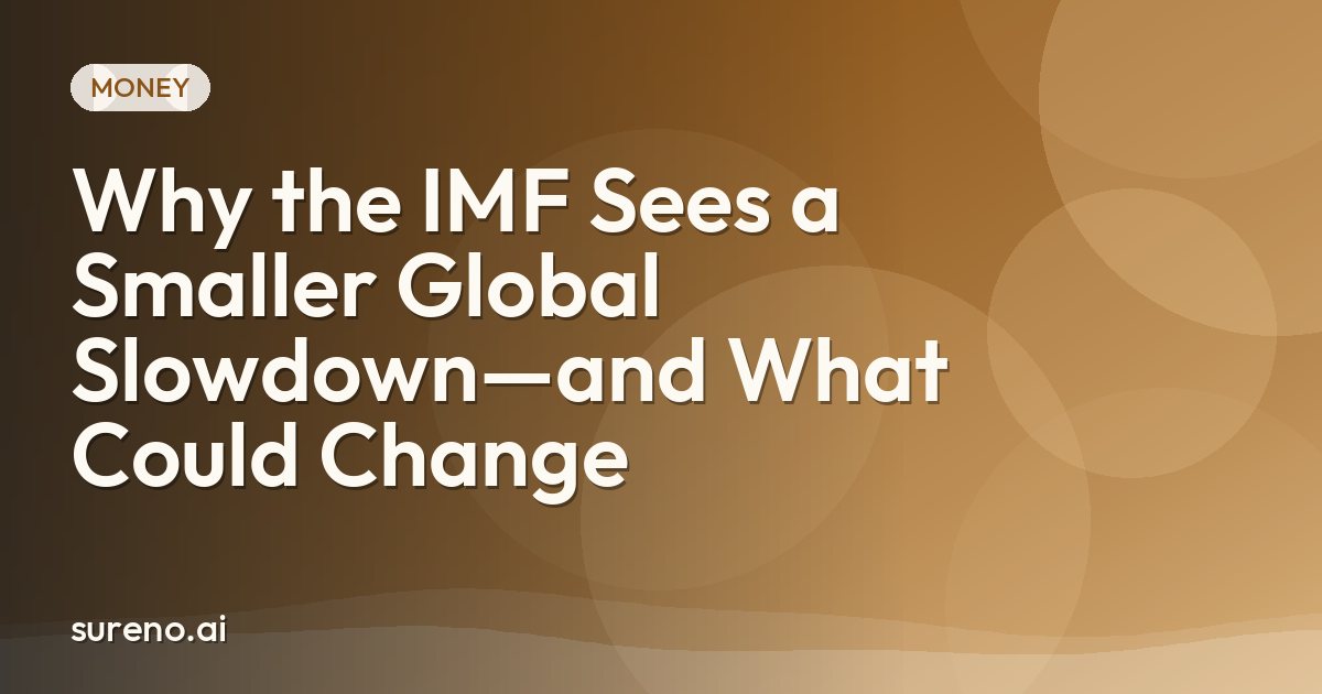 Why the IMF Sees a Smaller Global Slowdown—and What Could Change
