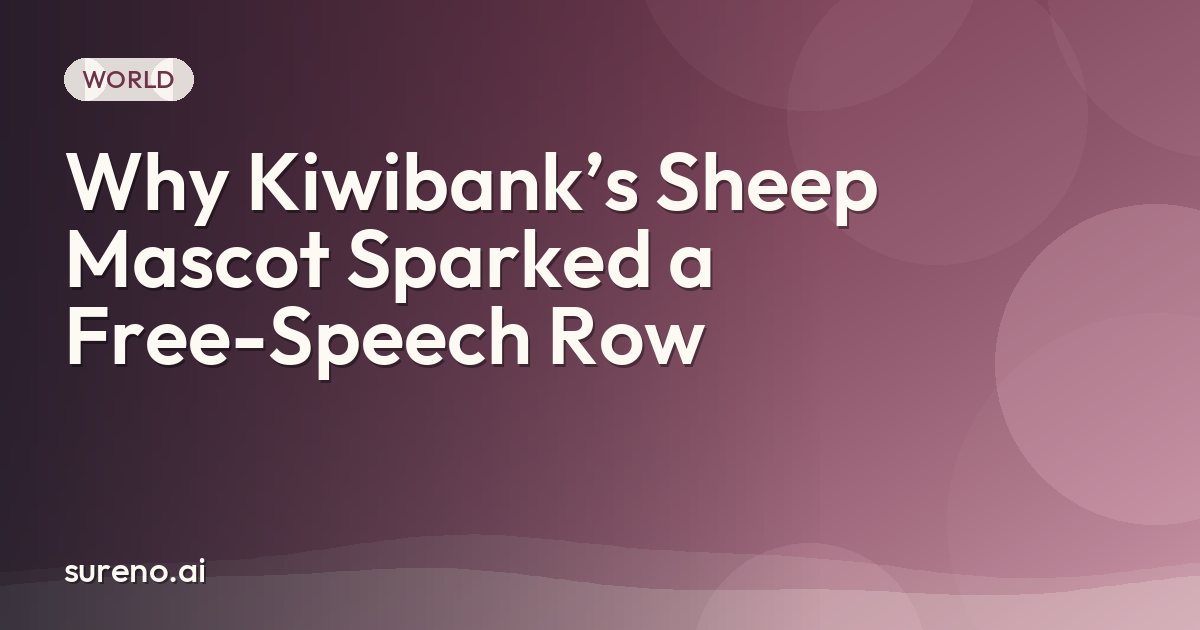 Why Kiwibank’s Sheep Mascot Sparked a Free-Speech Row