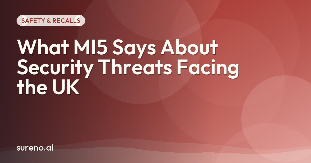 What MI5 Says About Security Threats Facing the UK
