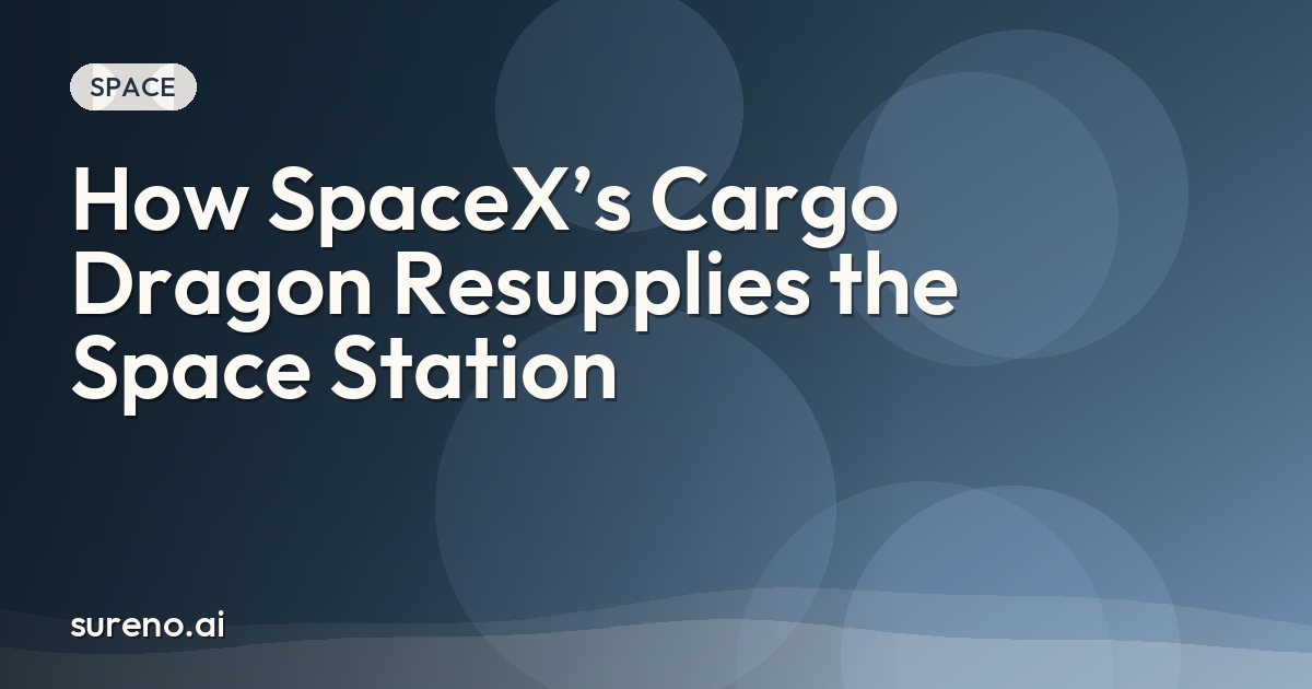 How SpaceX’s Cargo Dragon Resupplies the Space Station
