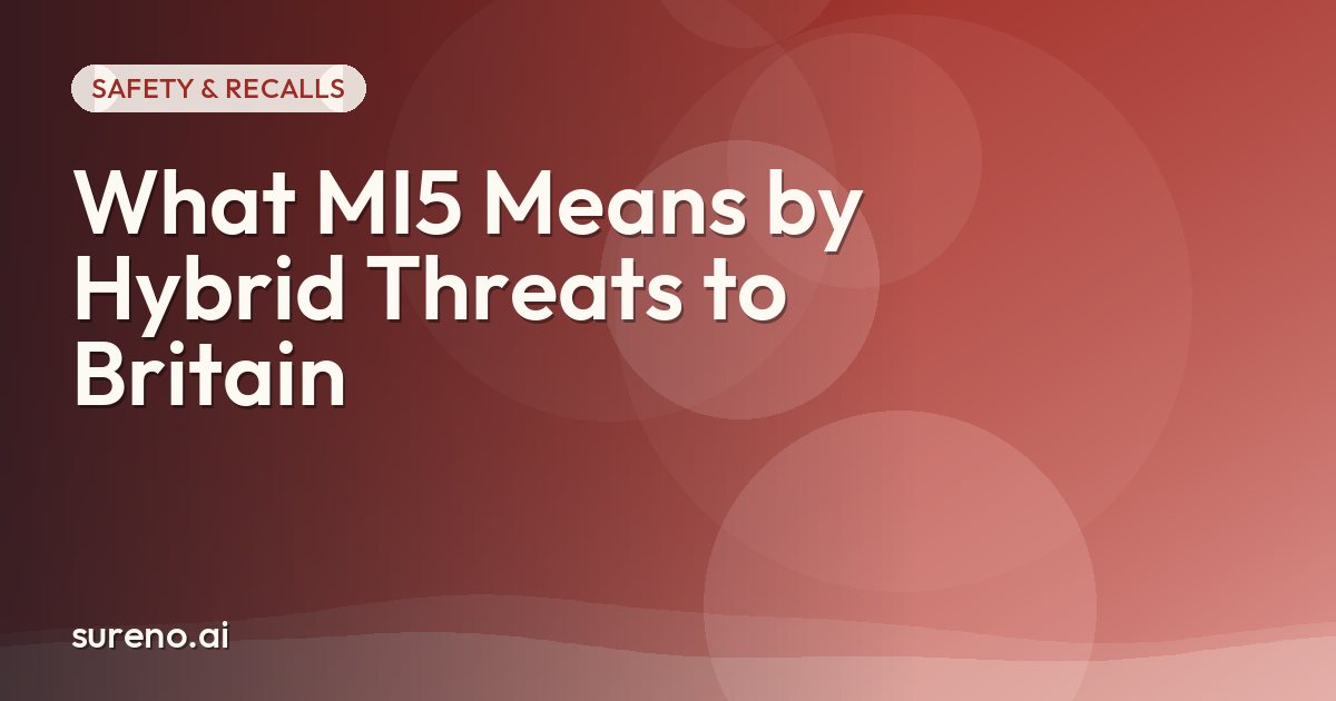 What MI5 Means by Hybrid Threats to Britain