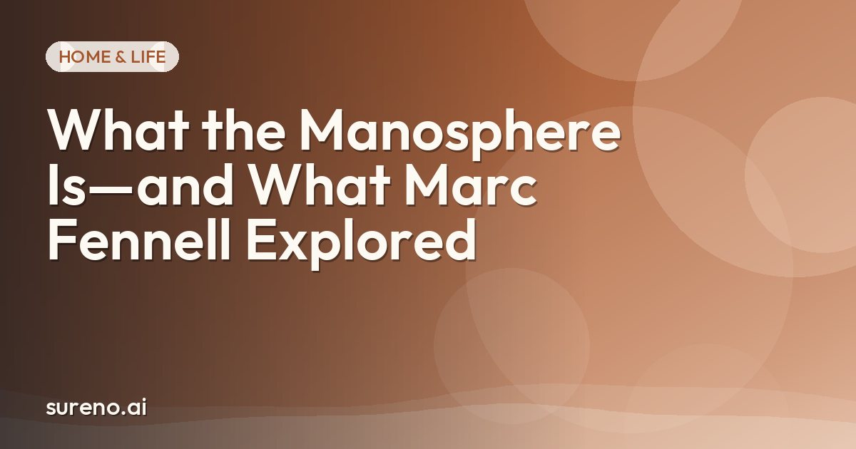 What the Manosphere Is—and What Marc Fennell Explored