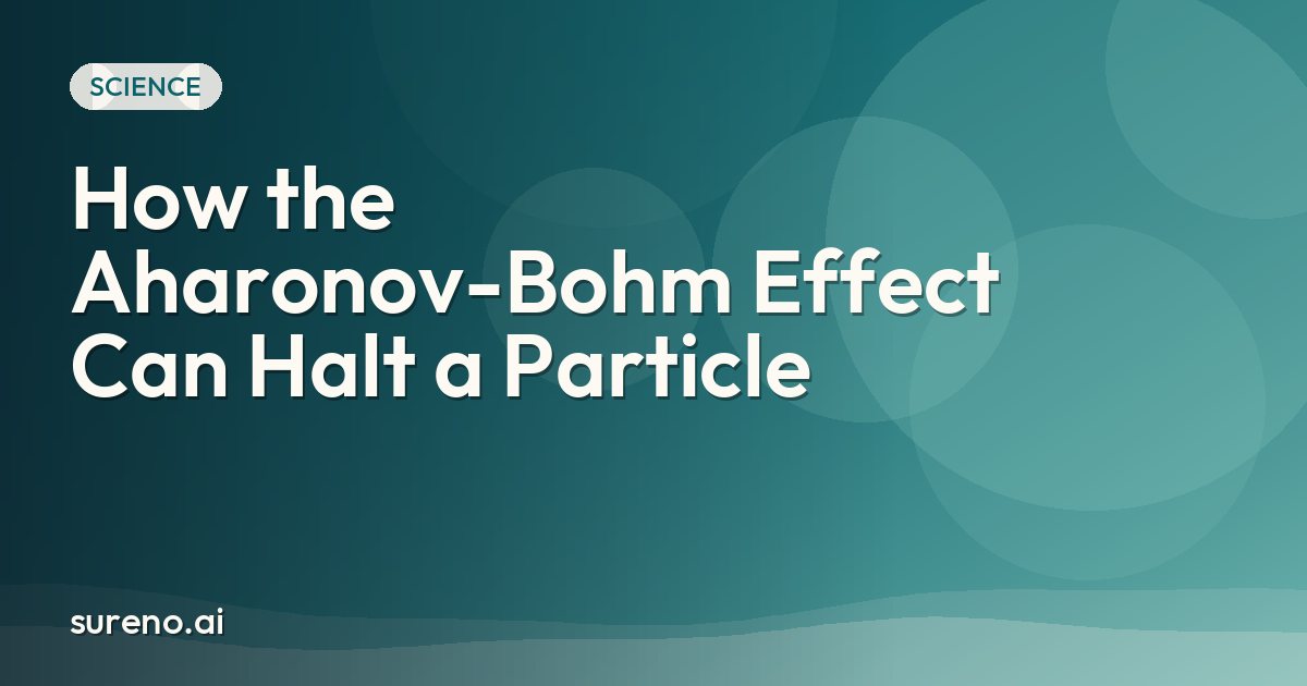 How the Aharonov-Bohm Effect Can Halt a Particle