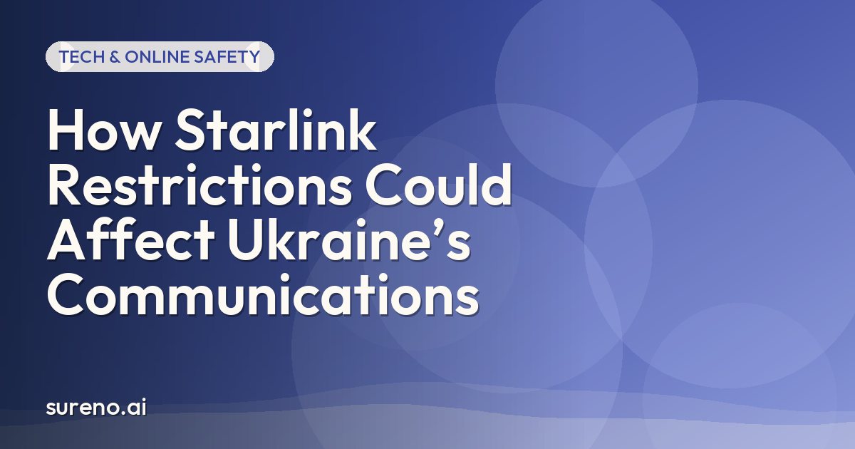 How Starlink Restrictions Could Affect Ukraine’s Communications