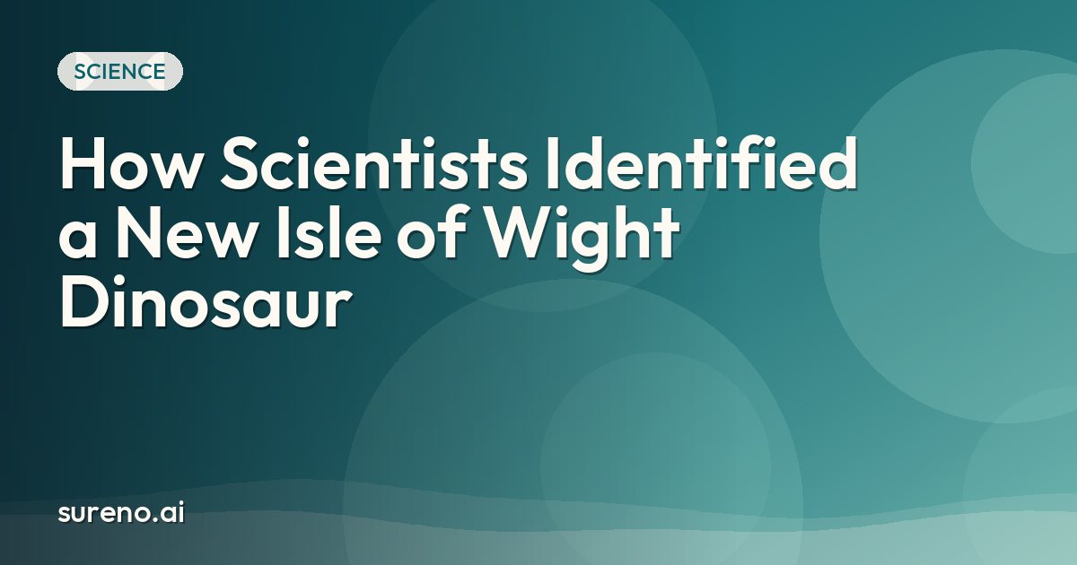 How Scientists Identified a New Isle of Wight Dinosaur