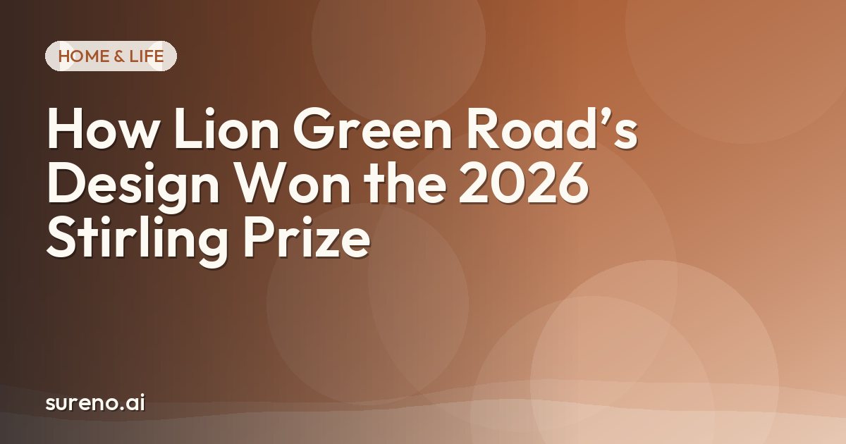 How Lion Green Road’s Design Won the 2026 Stirling Prize