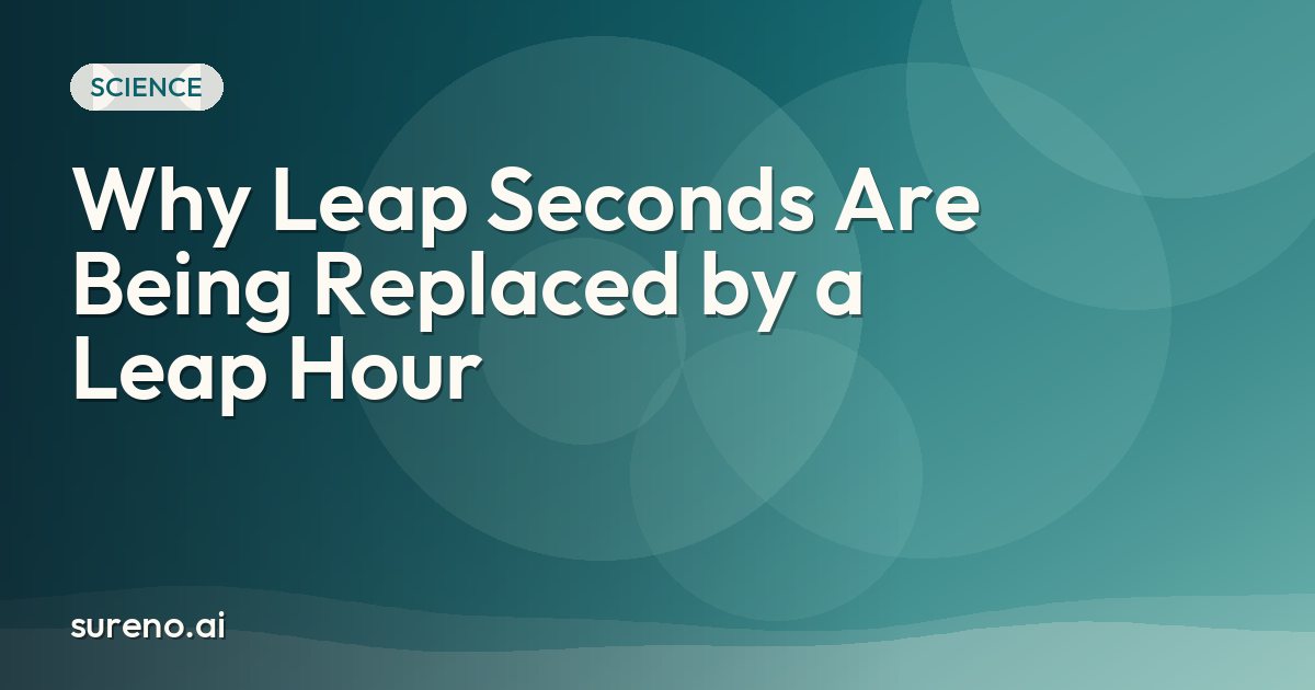 Why Leap Seconds Are Being Replaced by a Leap Hour