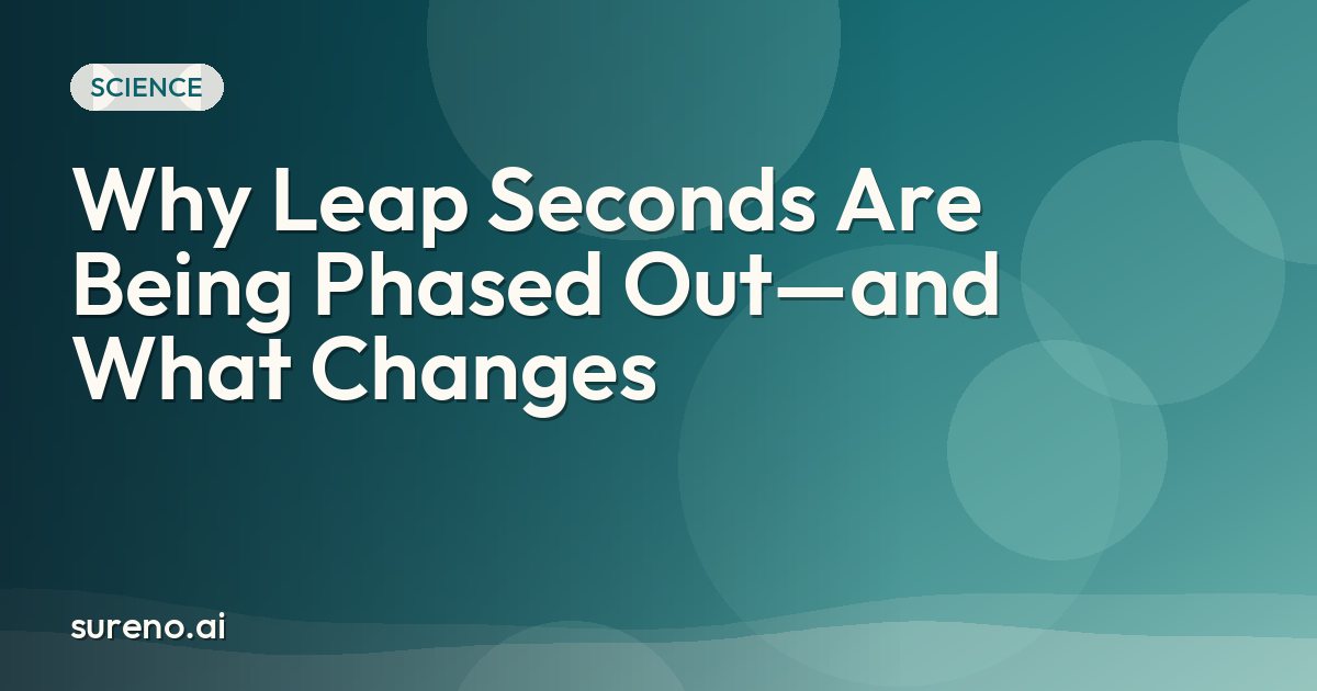 Why Leap Seconds Are Being Phased Out—and What Changes