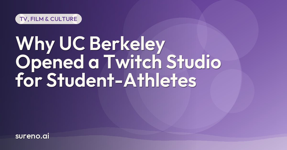 Why UC Berkeley Opened a Twitch Studio for Student-Athletes