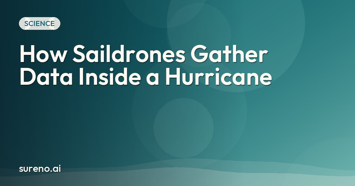 How Saildrones Gather Data Inside a Hurricane