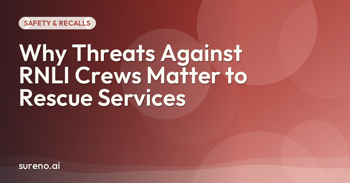 Why Threats Against RNLI Crews Matter to Rescue Services