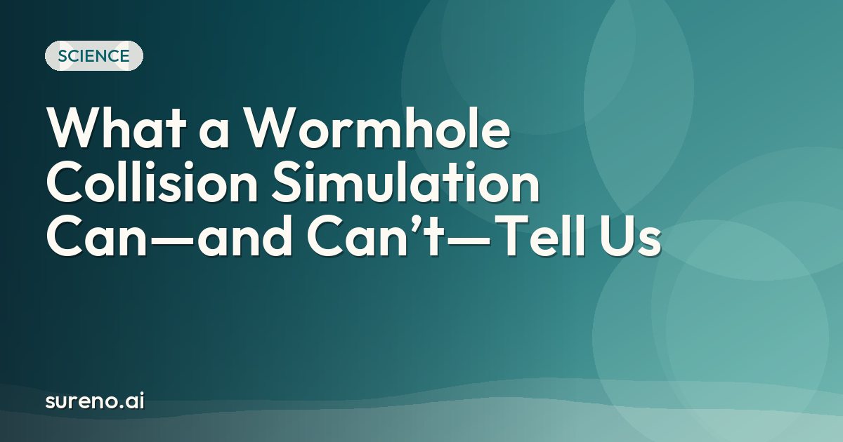 What a Wormhole Collision Simulation Can—and Can’t—Tell Us