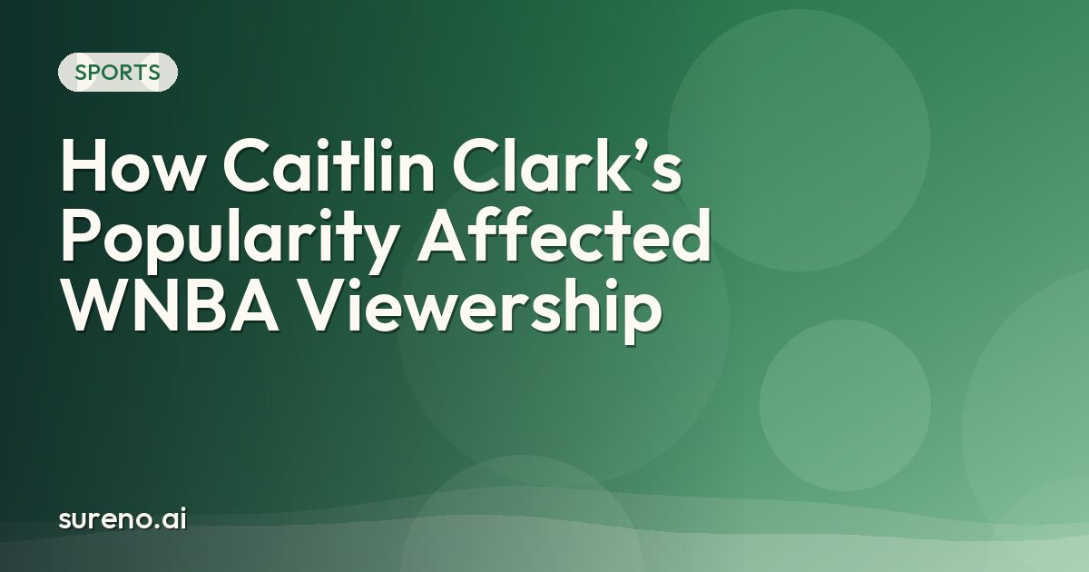 How Caitlin Clark’s Popularity Affected WNBA Viewership