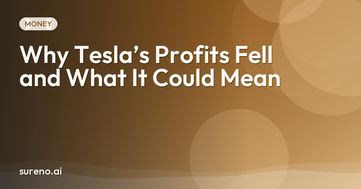 Why Tesla’s Profits Fell and What It Could Mean