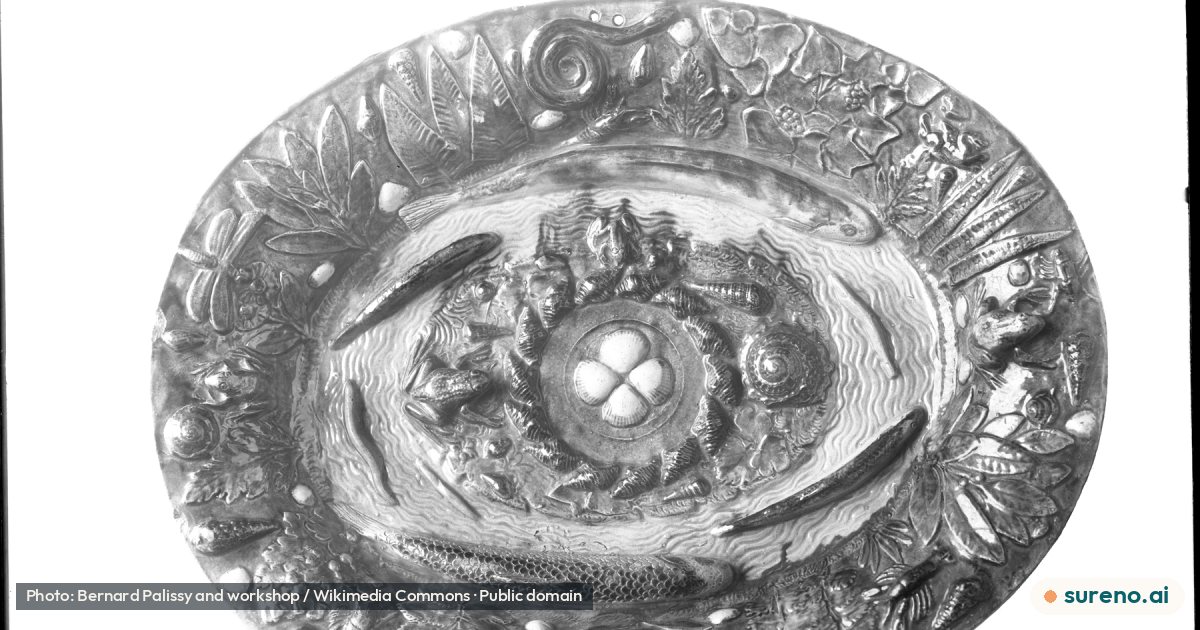 Workshop of Bernard Palissy - Ornamental Platter with Pond Life - Walters 481345.jpg