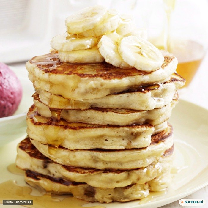 Banana Pancakes, the finished dish