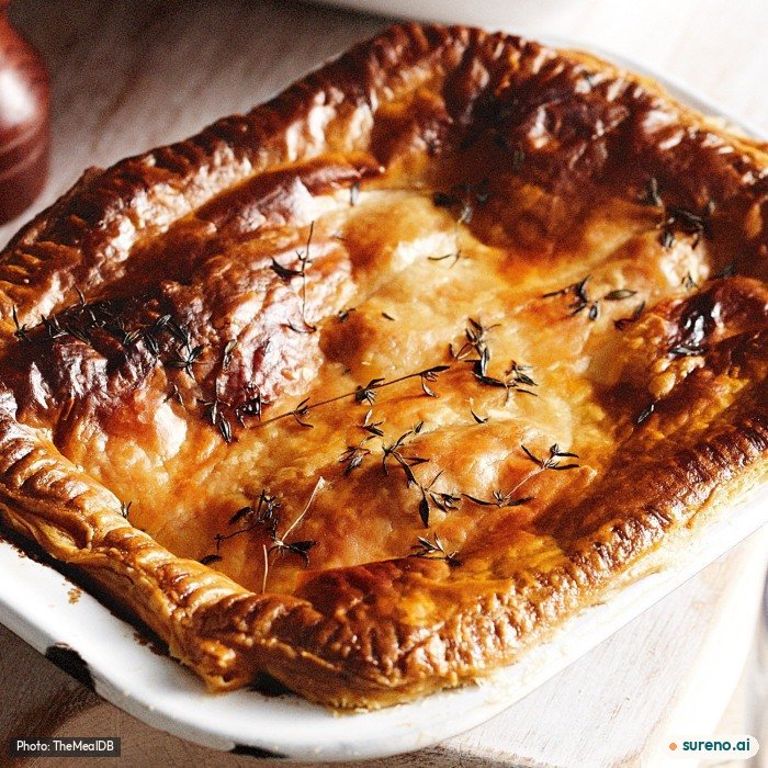 Steak and Kidney Pie, the finished dish