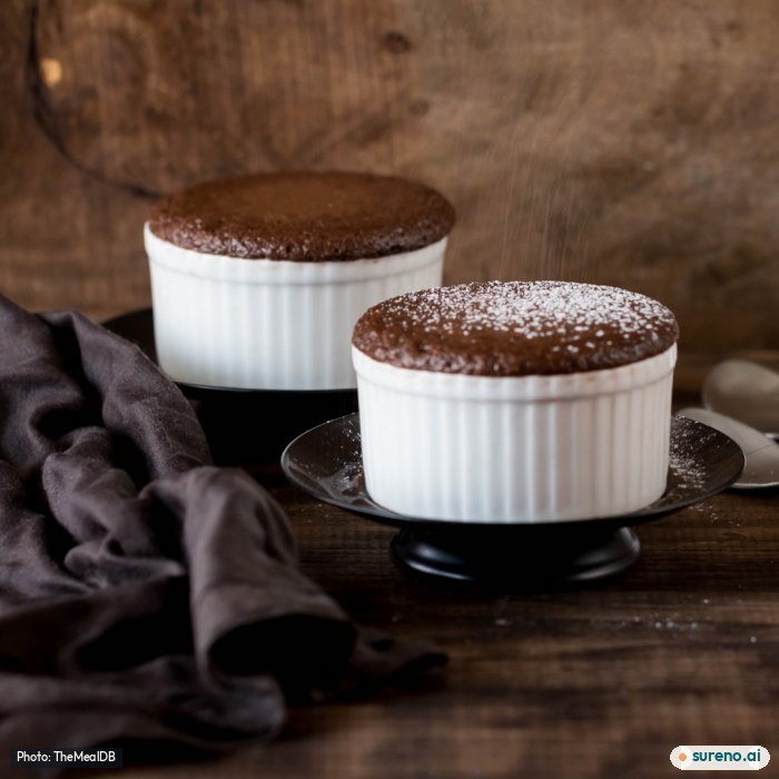 Chocolate Souffle, the finished dish