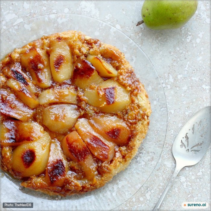 Pear Tarte Tatin, the finished dish