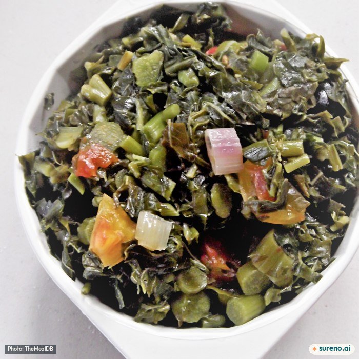 Callaloo Jamaican Style, the finished dish