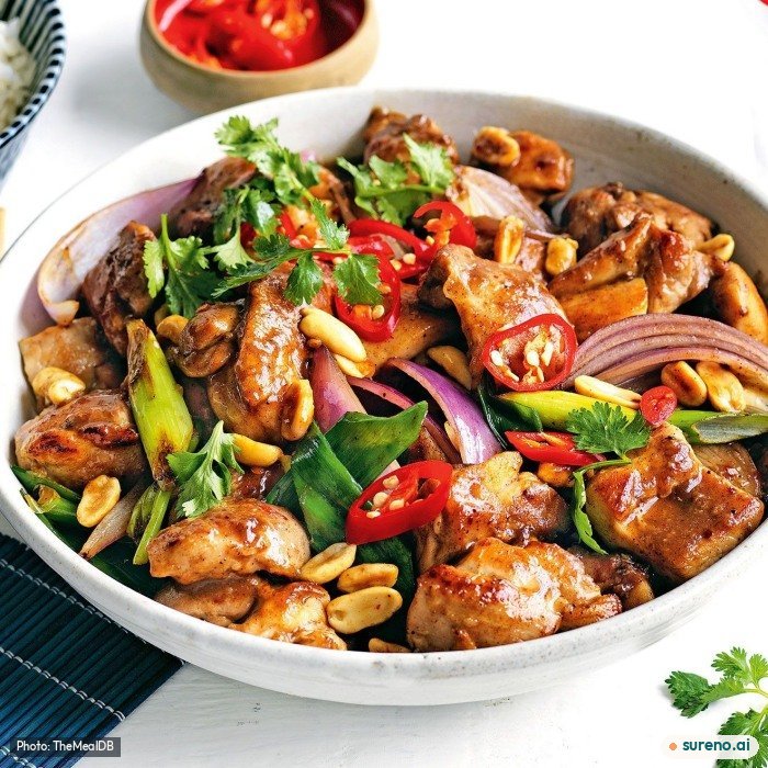 Kung Pao Chicken, the finished dish