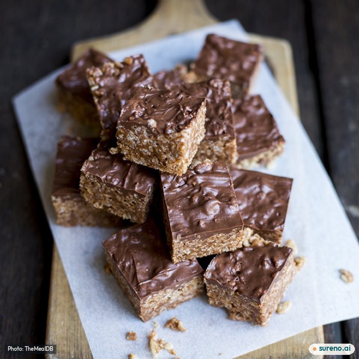 Chocolate Caramel Crispy, the finished dish