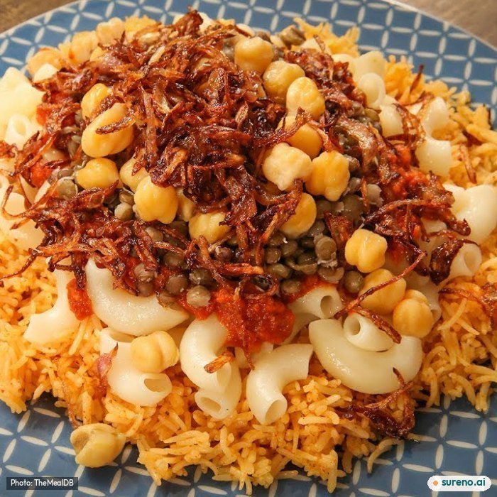 Koshari, the finished dish