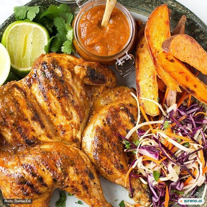 Piri-piri chicken and slaw