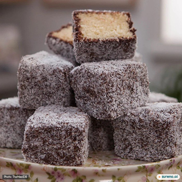 Lamingtons, the finished dish
