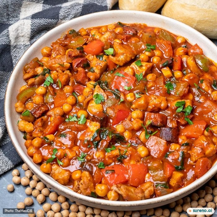 Spanish beans with chicken & chorizo