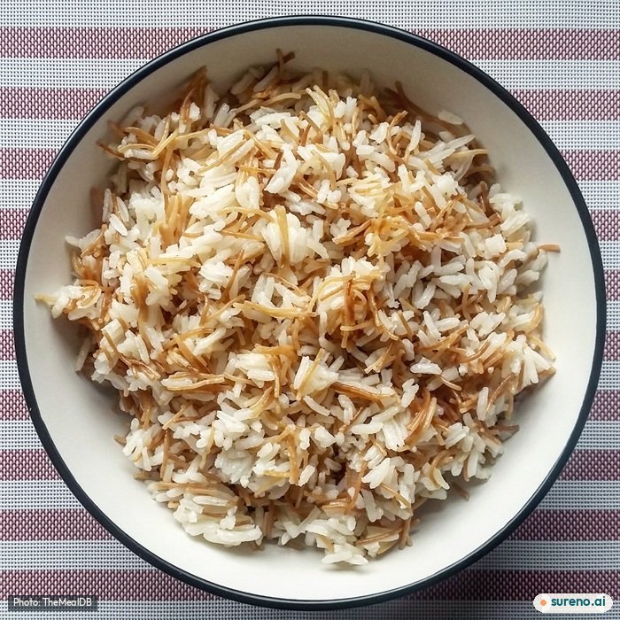 Turkish rice (vermicelli rice), the finished dish